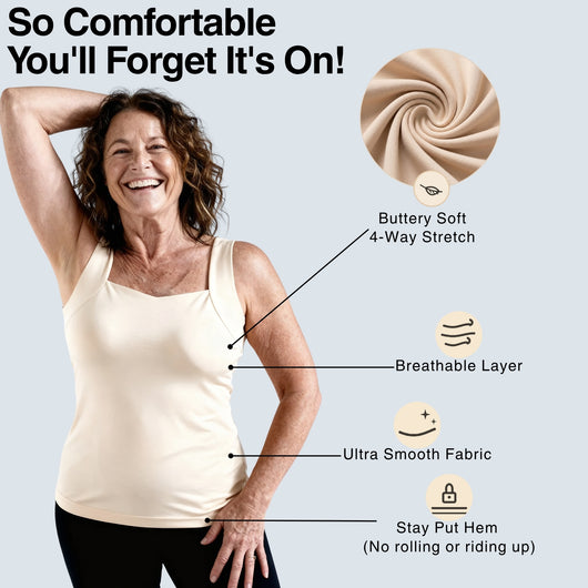 Avouria's Built-In Bra Comfort Shaper Tank
