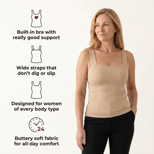 Avouria's Built-In Bra Comfort Shaper Tank