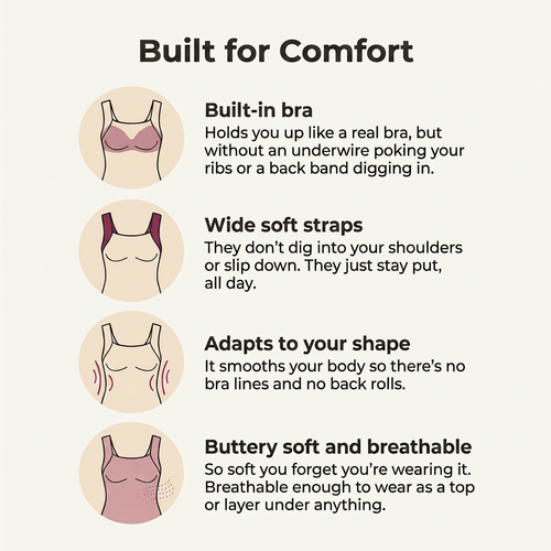Avouria's Built-In Bra Comfort Shaper Tank