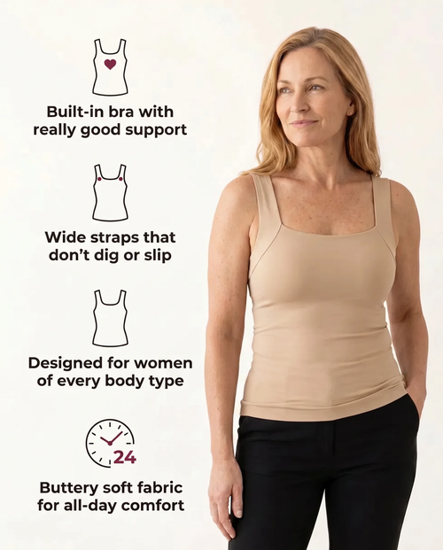Avouria's Built-In Bra Comfort Shaper Tank