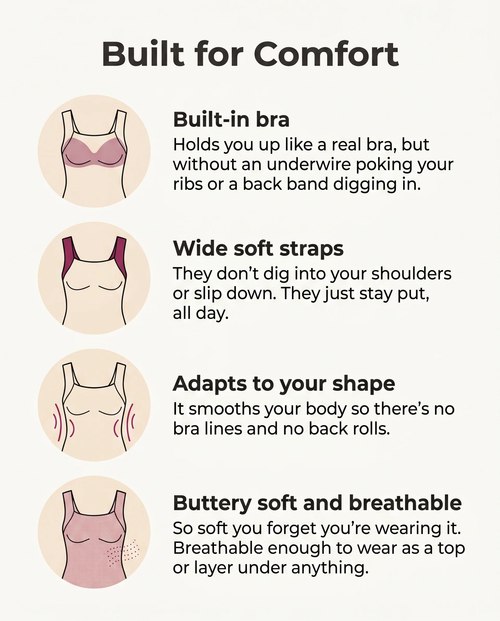 Avouria's Built-In Bra Comfort Shaper Tank